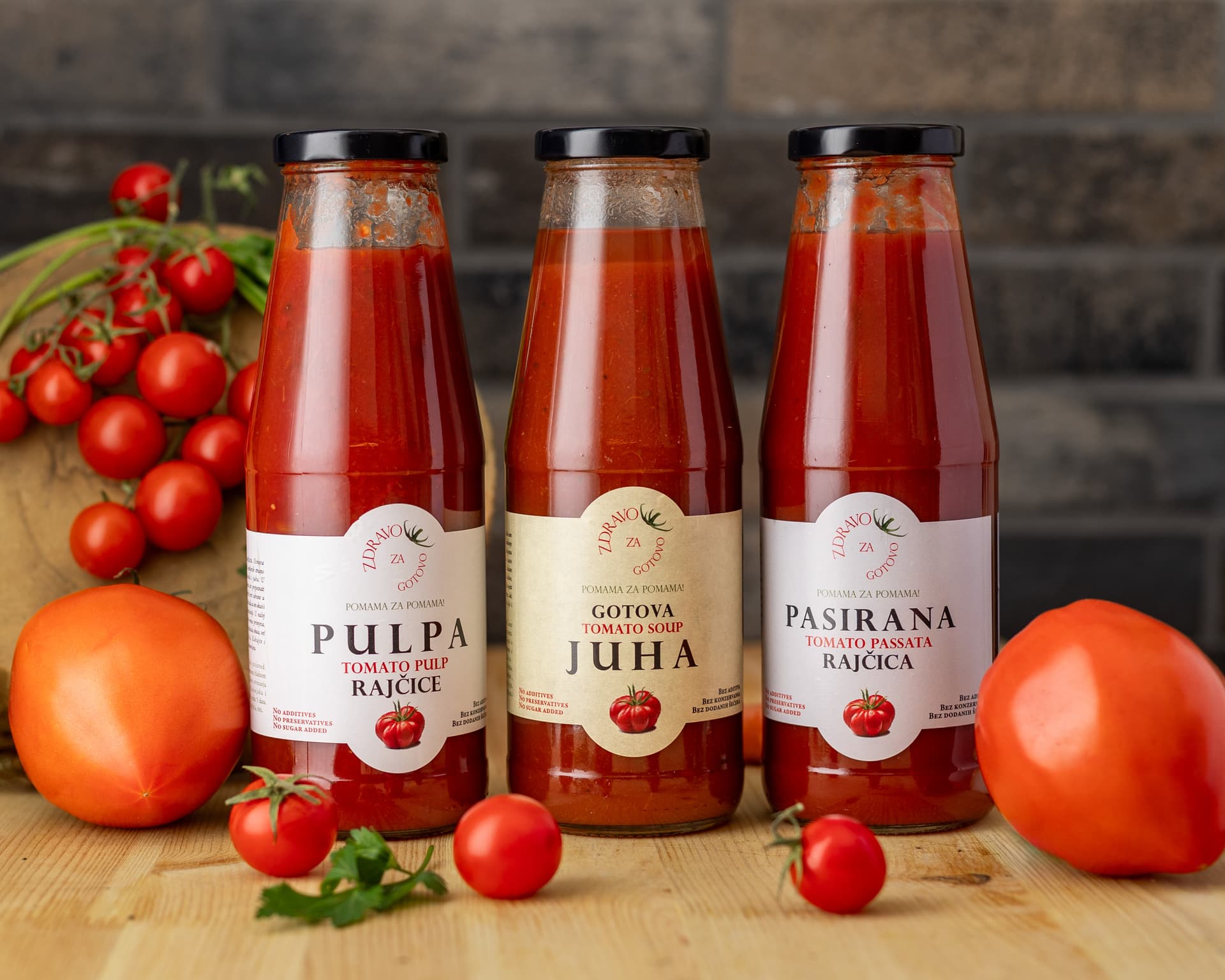 Juhe od rajčica i ostali prirodni proizvodi - zdrava hrana bez E brojeva